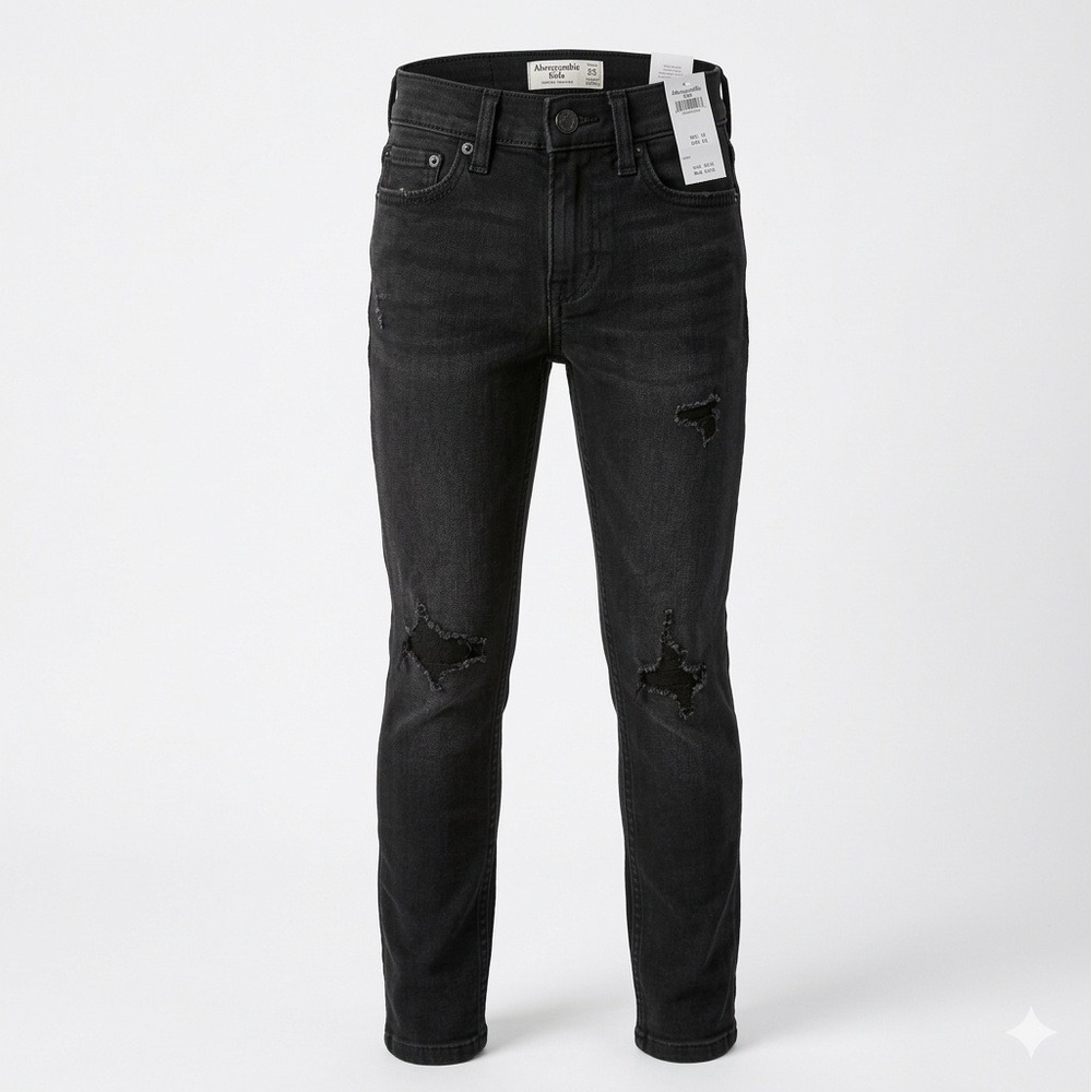 Abercrombie Kid's Super Skinny Black Jeans. New With Tags. Size 9/10
